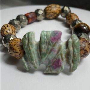 Multicolor Beaded Stretch Bracelet